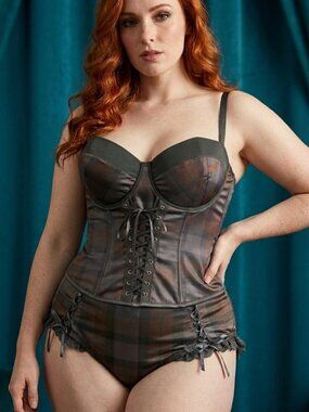 Outlander The Series x Hot Topic Plaid Lace-Up Panties Claire Fraser - Size 2